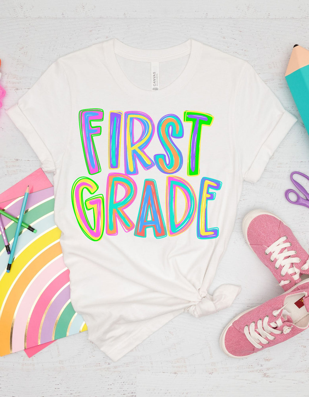 CUSTOM Colorful Grade Level tees