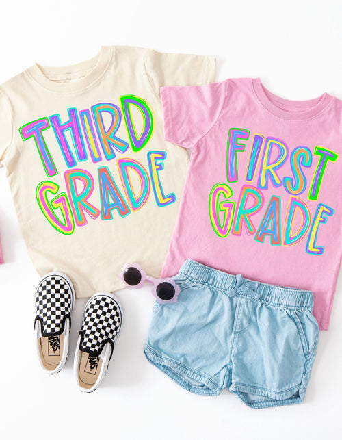 CUSTOM Colorful Grade Level tees